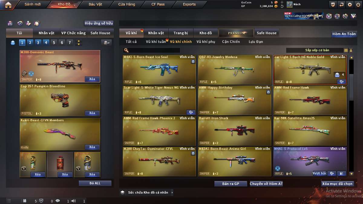 shop acc cf uy tin gia re